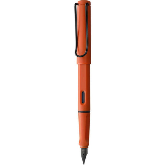 Penna stilografica Lamy Safari punta fine e inchiostro blu Terra Rossa - fusto color terra rossa - 1235678