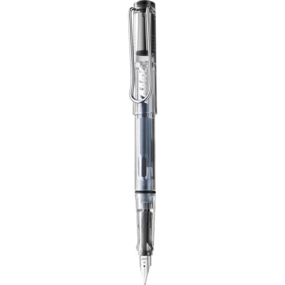 Penna stilografica Lamy Safari punta fine e inchiostro blu Vista - fusto trasparente - 1215151