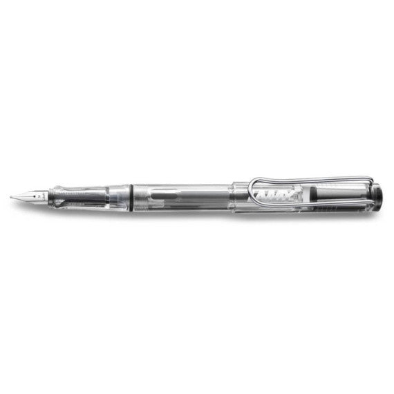 Penna stilografica Lamy Safari punta fine e inchiostro blu Vista - fusto trasparente - 1215151