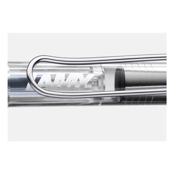 Penna stilografica Lamy Safari punta fine e inchiostro blu Vista - fusto trasparente - 1215151