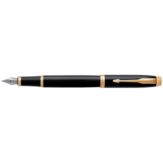 Penna stilografica Parker IM punta M inchiostro blu Black GT - 1931652
