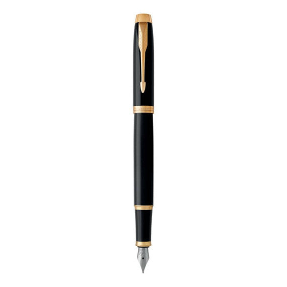 Penna stilografica Parker IM punta M inchiostro blu Black GT - 1931652