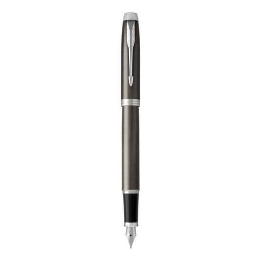 Penna stilografica Parker IM punta M inchiostro blu Dark Espresso - 1931657