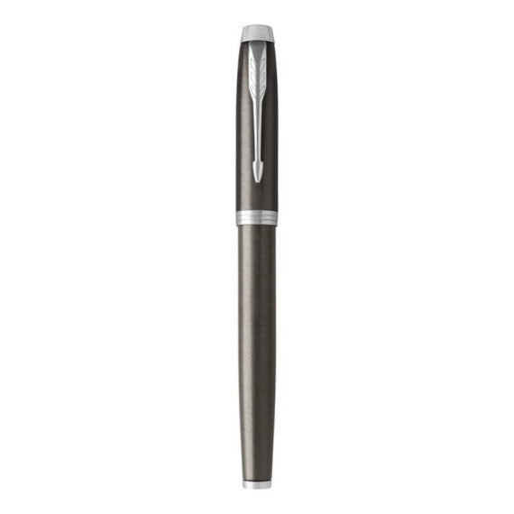 Penna stilografica Parker IM punta M inchiostro blu Dark Espresso - 1931657