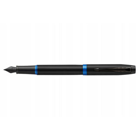 Penna stilografica Parker IM Vibrant Ring punta F inchiostro blu Parker Marine Blue - 2172858