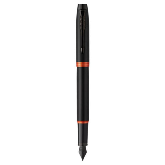Penna stilografica Parker IM Vibrant Ring punta F inchiostro blu Parker Orange - 2172943