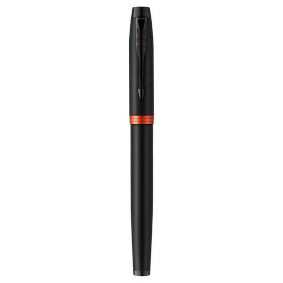 Penna stilografica Parker IM Vibrant Ring punta F inchiostro blu Parker Orange - 2172943