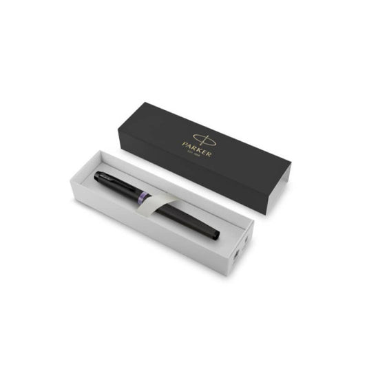 Penna stilografica Parker IM Vibrant Ring punta F inchiostro blu Parker Purple - 2172948
