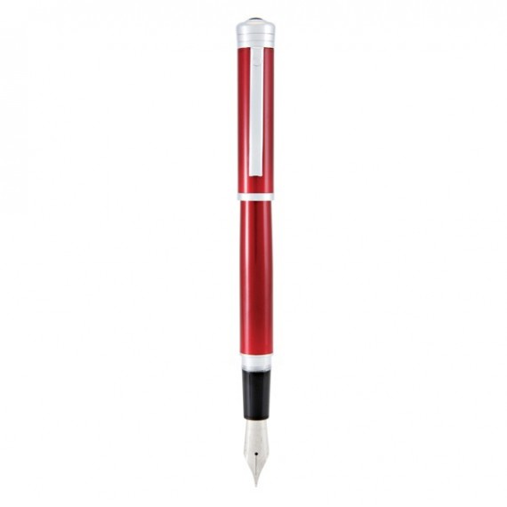 Penna stilografica Strata - tratto medio - fusto rosso - Monteverde
