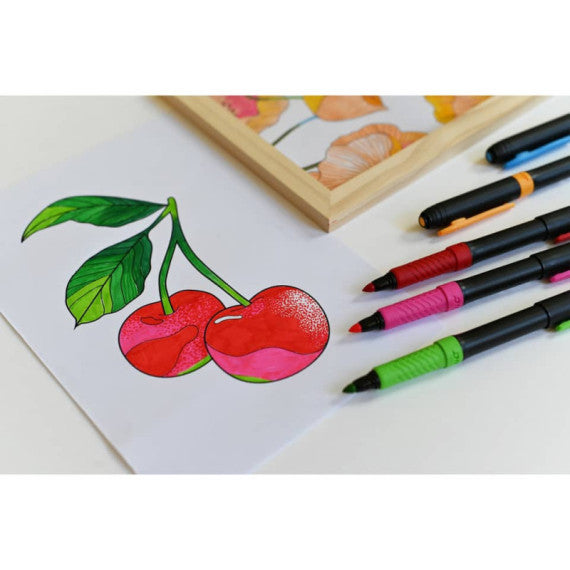 Pennarelli con grip BIC Intensity Premium tratto 0,73 mm conf. 12 colori assortiti - 977891