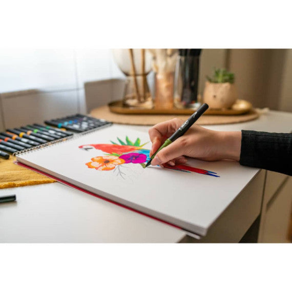 Pennarelli con grip BIC Intensity Premium tratto 0,73 mm conf. 12 colori assortiti - 977891