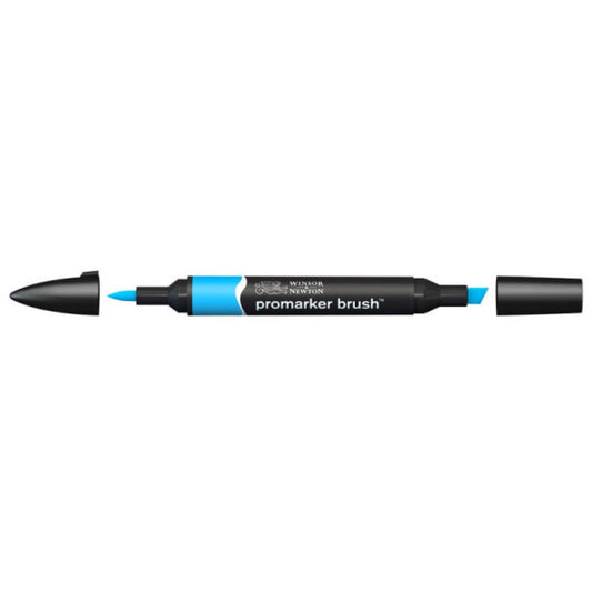 Pennarelli doppia punta Winsor&Newton brush cyan - 0204207