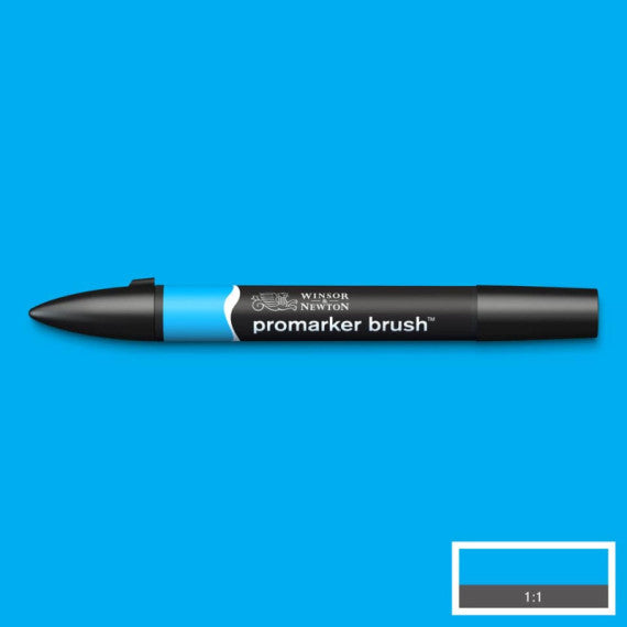 Pennarelli doppia punta Winsor&Newton brush cyan - 0204207