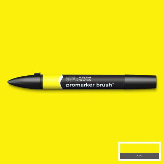 Pennarelli doppia punta Winsor&Newton brush yellow - 0204173