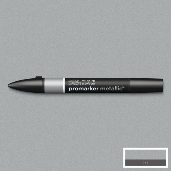 Pennarelli doppia punta Winsor&Newton metallic silver - 0206691