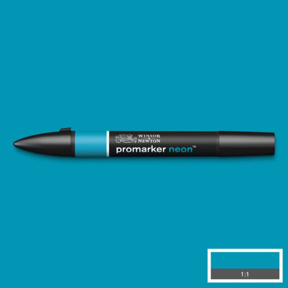 Pennarelli doppia punta Winsor&Newton neon volt blue - 0205407