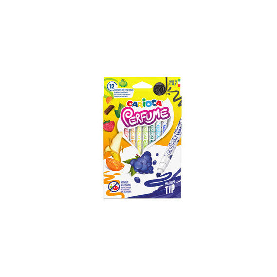 Pennarelli Perfume - punta 4,0 mm - colori assortiti - Carioca - astuccio 12 pezzi