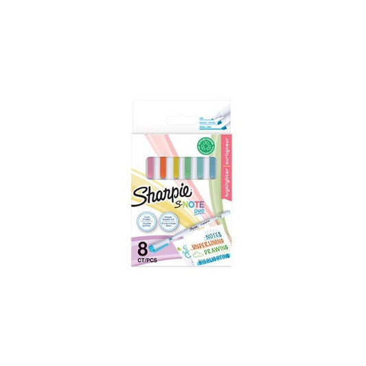 Pennarelli S-Note Duo - colori assortiti - Sharpie - conf. 8 pezzi