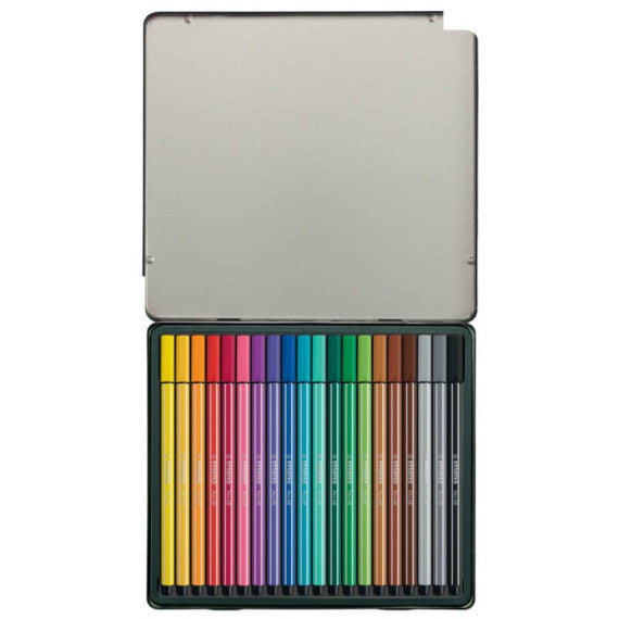 Pennarelli Stabilo Pen 68 1 mm scatola di metallo assortiti Conf. 20 pezzi - 6820-6