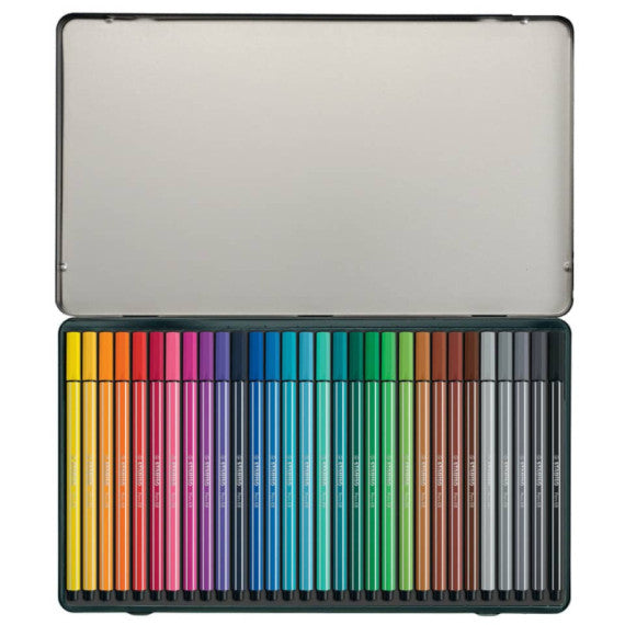 Pennarelli Stabilo Pen 68 1 mm scatola di metallo assortiti Conf. 30 pezzi - 6830-6