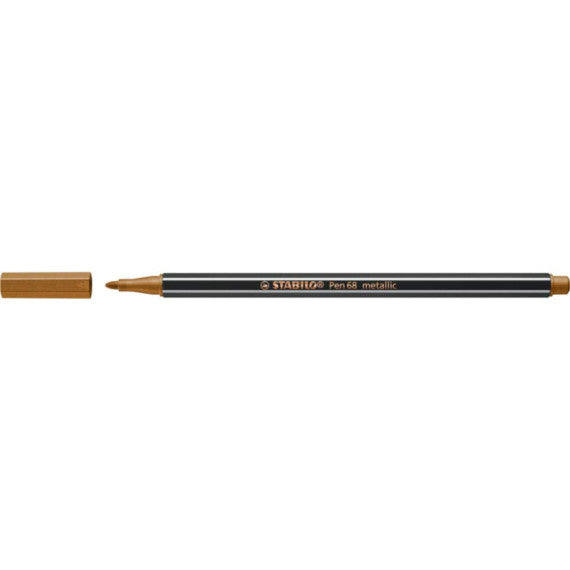 Pennarelli Stabilo Pen 68 metallic 1 mm  rame - 68/820