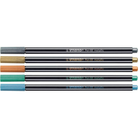 Pennarelli Stabilo Pen 68 metallic 1 mm  rame - 68/820