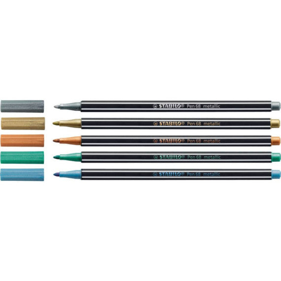 Pennarelli Stabilo Pen 68 metallic 1 mm  rame - 68/820