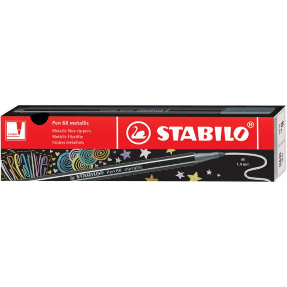Pennarelli Stabilo Pen 68 metallic 1 mm  rame - 68/820
