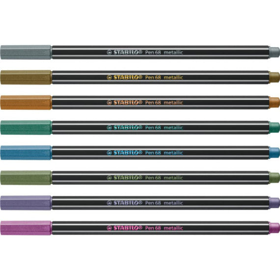 Pennarelli Stabilo Pen 68 metallic 1 mm  rame - 68/820