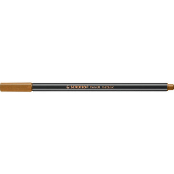 Pennarelli Stabilo Pen 68 metallic 1 mm  rame - 68/820