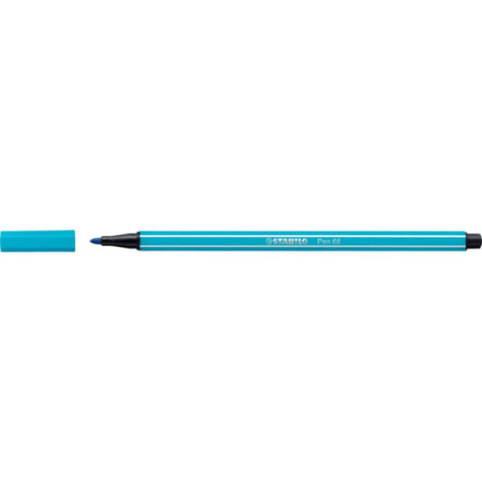 Pennarelli Stabilo Pen 68 tratto 1 mm blu chiaro 68/31