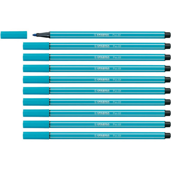 Pennarelli Stabilo Pen 68 tratto 1 mm blu chiaro 68/31