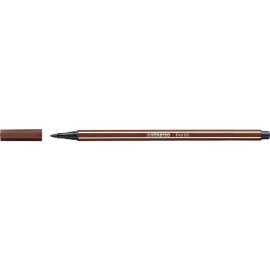 Pennarelli Stabilo Pen 68 tratto 1 mm bruno 68/45