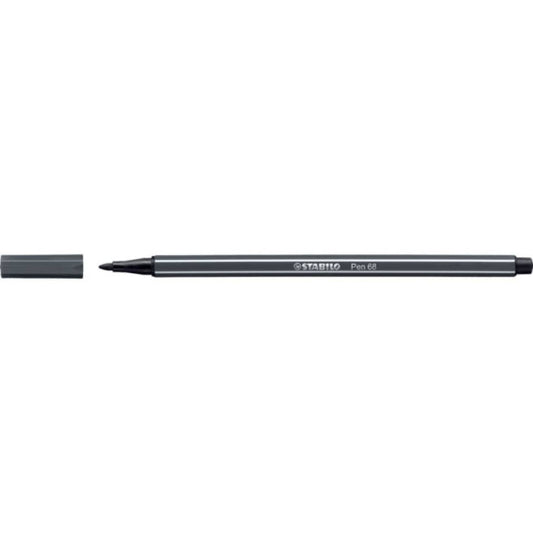 Pennarelli Stabilo Pen 68 tratto 1 mm grigio freddo profondo 68/97