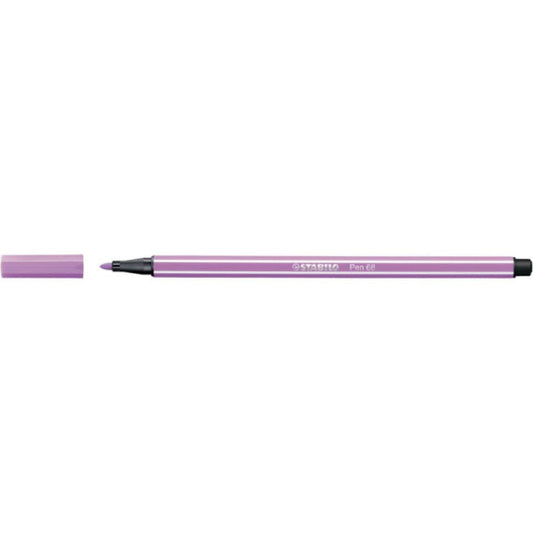 Pennarelli Stabilo Pen 68 tratto 1 mm lilla chiaro 68/59