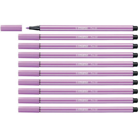 Pennarelli Stabilo Pen 68 tratto 1 mm lilla chiaro 68/59