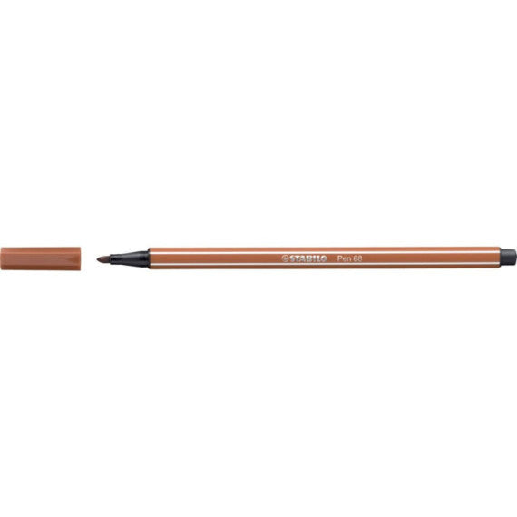 Pennarelli Stabilo Pen 68 tratto 1 mm terra di siena 68/75
