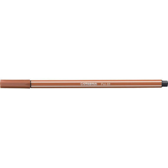 Pennarelli Stabilo Pen 68 tratto 1 mm terra di siena 68/75