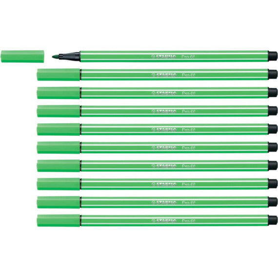 Pennarelli Stabilo Pen 68 tratto 1 mm verde foglia 68/43