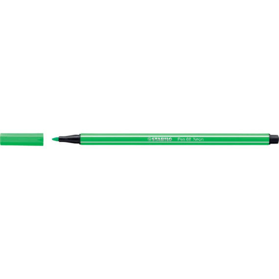 Pennarelli Stabilo Pen 68 tratto 1 mm verde neon 68/033