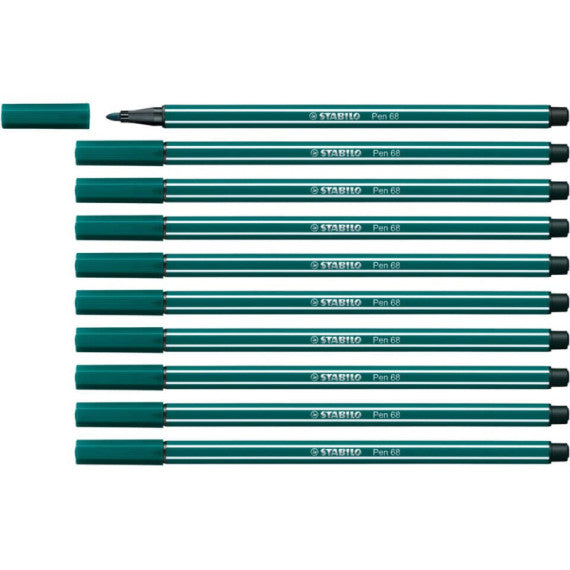 Pennarelli Stabilo Pen 68 tratto 1 mm verde turchese 68/53