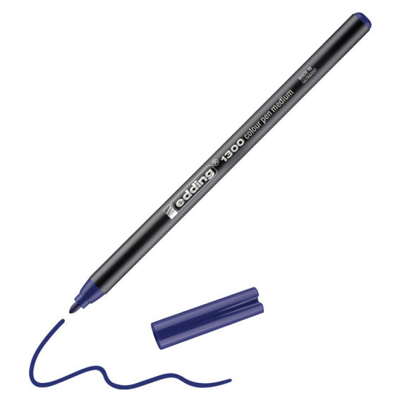 Pennarello 1300 - punta tonda 2.0 mm - blu - Edding