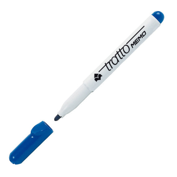 Pennarello a secco Tratto Memo per lavagne cancellabili  - punta conica - tratto 2,5mm - astuccio 6 colori - Tratto