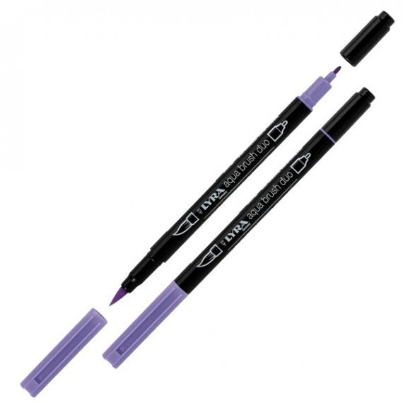 Pennarello Aqua Brush Duo - colori pastel - Lyra - conf. 6 pezzi