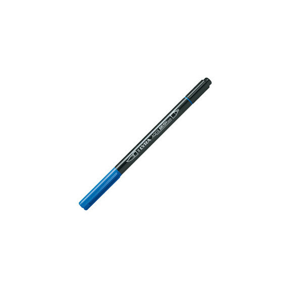 Pennarello Aqua Brush Duo - punte 2/4 mm - blu cobalto chiaro - Lyra