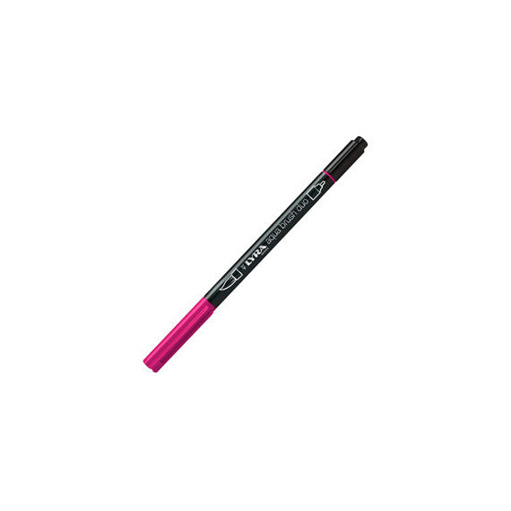 Pennarello Aqua Brush Duo - punte 2/4 mm - carminio chiaro - Lyra