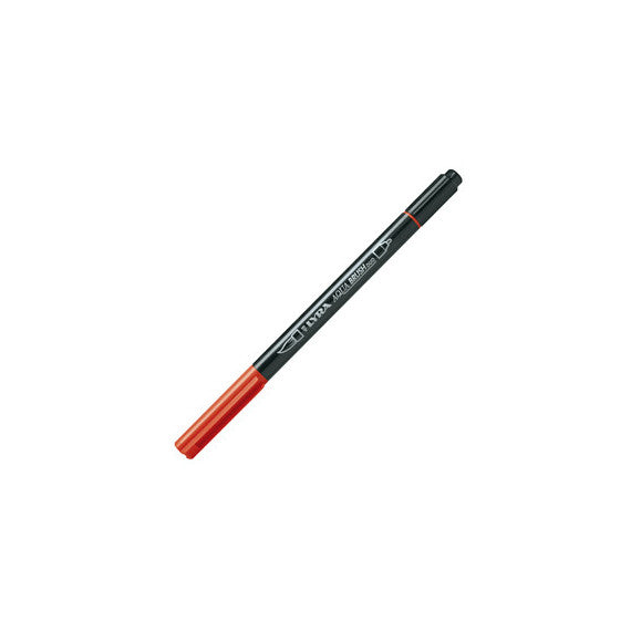 Pennarello Aqua Brush Duo - punte 2/4 mm - carminio scuro - Lyra