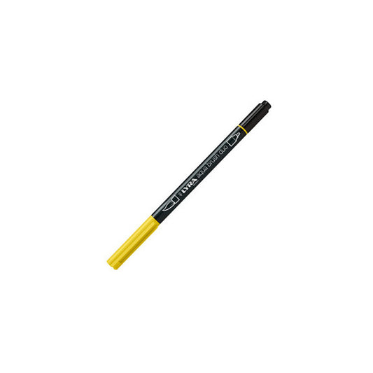 Pennarello Aqua Brush Duo - punte 2/4 mm - giallo cromo chiaro - Lyra