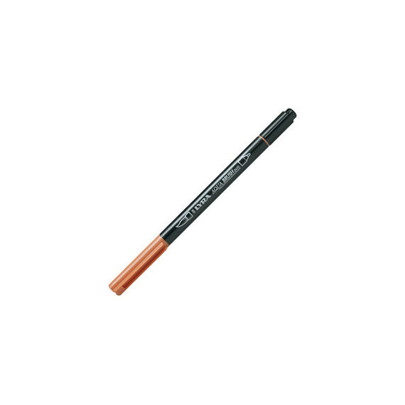 Pennarello Aqua Brush Duo - punte 2/4 mm - ocra bruciata - Lyra