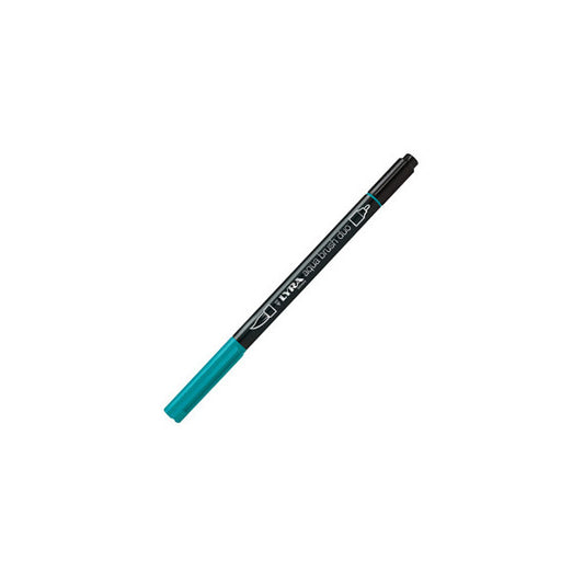 Pennarello Aqua Brush Duo - punte 2/4 mm - verde Paolo Veronese - Lyra